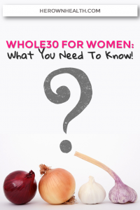 Whole 30 for women
